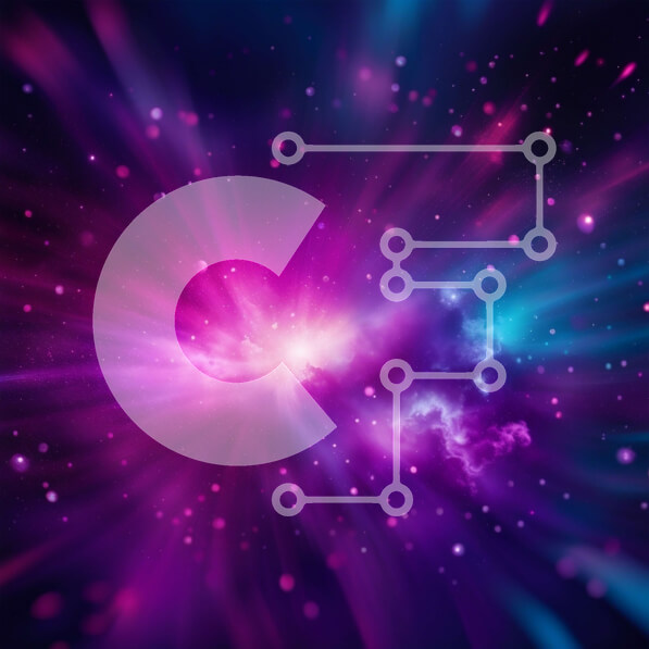 Intra Συλλεκτικό Ξύλινο Παζλ Plywood  4mm - Φωτεινό και πολύχρωμο διαστημικό φόντο με αστέρια και νεφελώματα Σε Ξύλινο Κουτί - Διαστάσεις Puzzle: 10x10 cm – 25 κομμάτια