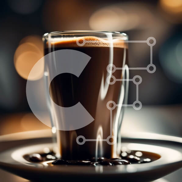 Σετ των 2 Intra Συλλεκτικό Ξύλινο Παζλ Plywood  4mm - Άνετο και οικείο: Κοντινό πλάνο ενός φλιτζάνι ζεστού καφέ σε ένα πιατάκι Σε Ξύλινο Κουτί - Διαστάσεις: 10x10 cm – 25 κομμάτια