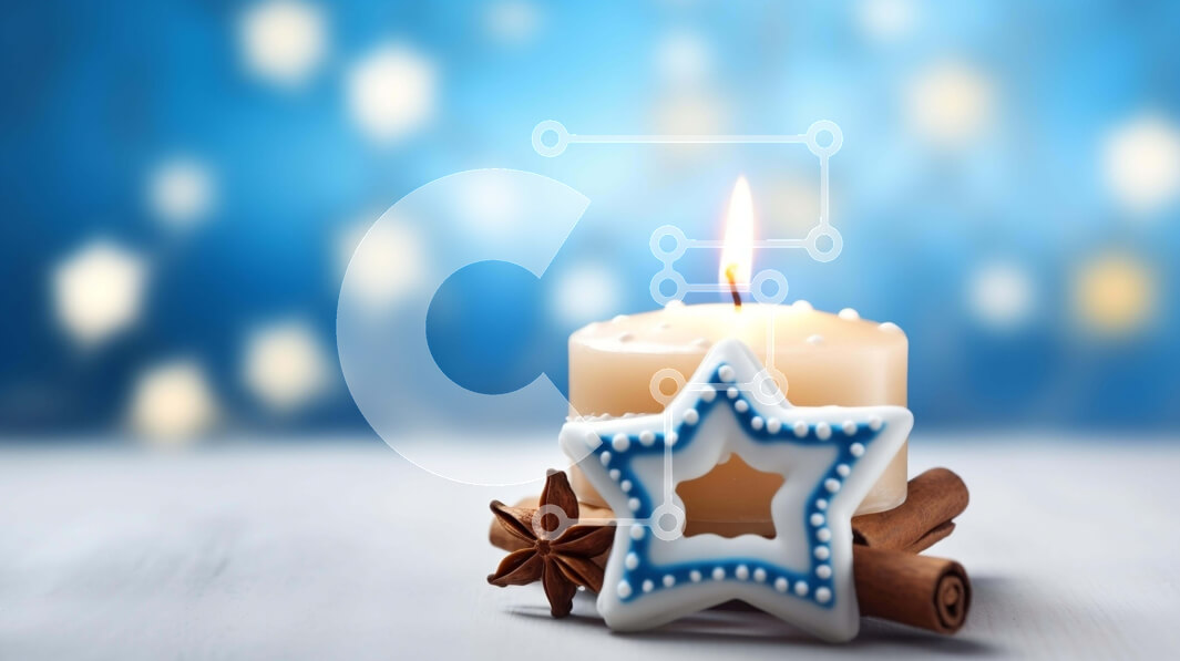 Intra Συλλεκτικό Ξύλινο Παζλ Plywood  4mm - Εορταστική Χριστουγεννιάτικη διακόσμηση με κεριά και μπισκότα Σε Ξύλινο Κουτί - Διαστάσεις: 10x10 cm – 25 κομμάτια