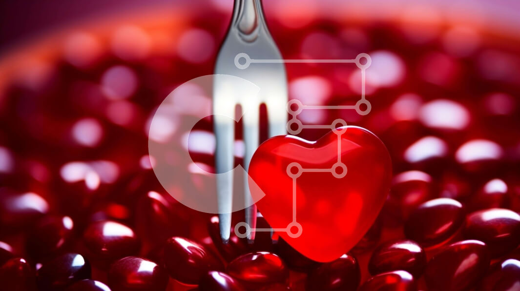 Σετ των 2 Intra Συλλεκτικό Ξύλινο Παζλ Plywood  4mm - Πιρούνι σε σχήμα καρδιάς σε σπόρους κόκκινου ροδιού Σε Ξύλινο Κουτί - Διαστάσεις: 10x10 cm – 25 κομμάτια