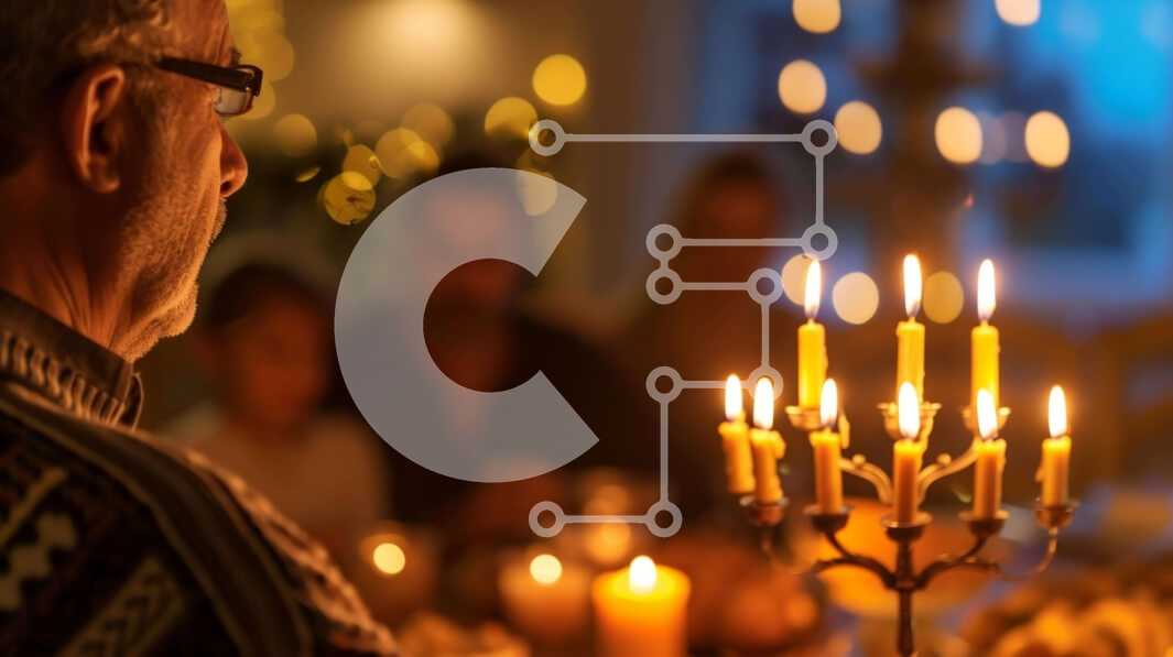 Intra Συλλεκτικό Ξύλινο Παζλ Plywood  4mm - Άνδρας που γιορτάζει τις διακοπές σε ένα τραπέζι με αναμμένα κεριά Σε Ξύλινο Κουτί - Διαστάσεις: 10x10 cm – 25 κομμάτια