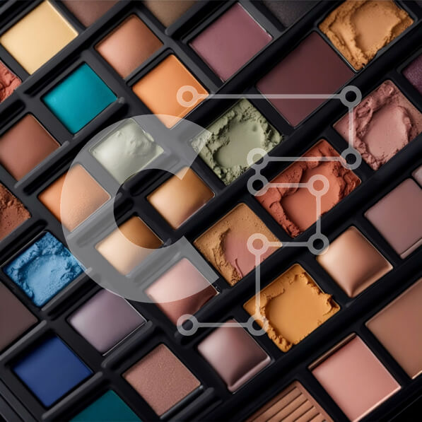 Σετ των 2 Intra Συλλεκτικό Ξύλινο Παζλ Plywood  4mm - Ζωντανή παλέτα σκιών από κοντά Σε Ξύλινο Κουτί - Διαστάσεις: 10x10 cm – 25 κομμάτια