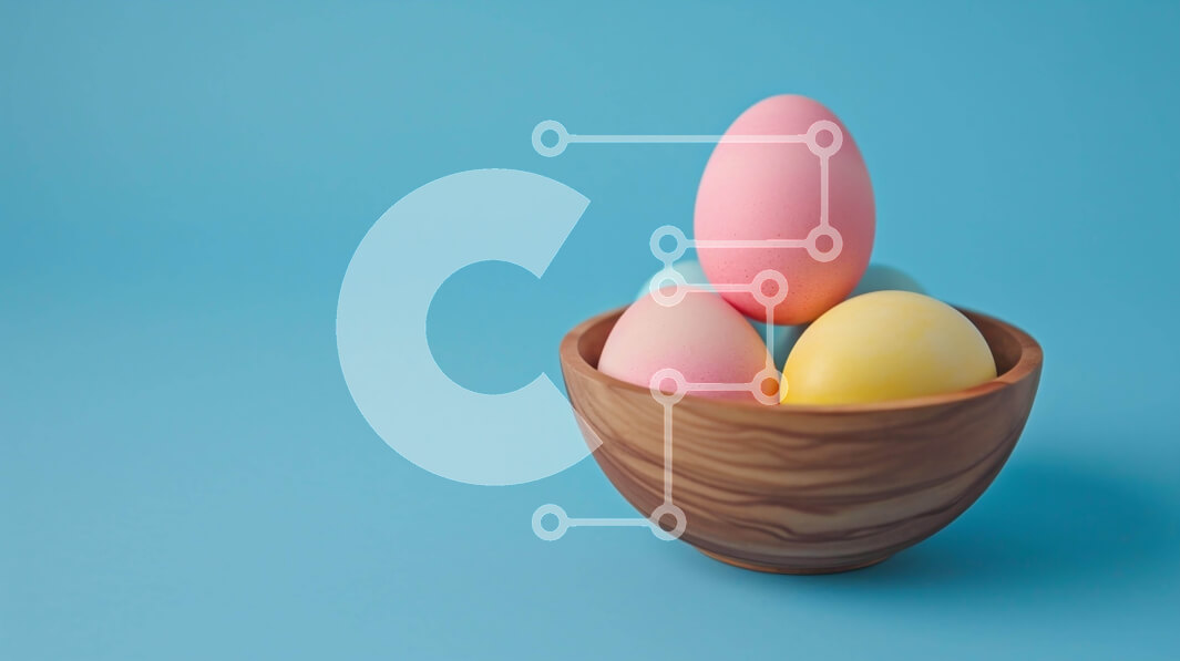 Intra Συλλεκτικό Ξύλινο Παζλ Plywood  4mm - Πολύχρωμα Πασχαλινά αυγά σε ένα ξύλινο μπολ Σε Ξύλινο Κουτί - Διαστάσεις: 10x10 cm – 25 κομμάτια