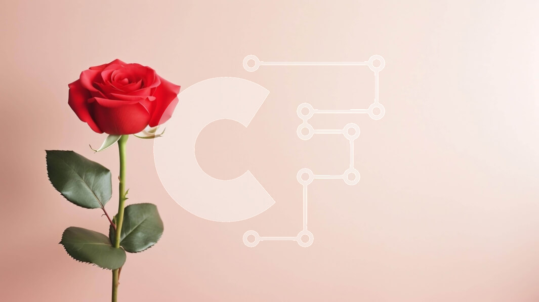 Intra Συλλεκτικό Ξύλινο Παζλ Plywood  4mm - Μονό κόκκινο τριαντάφυλλο σε ροζ φόντο Σε Ξύλινο Κουτί - Διαστάσεις Puzzle: 10x10 cm – 25 κομμάτια