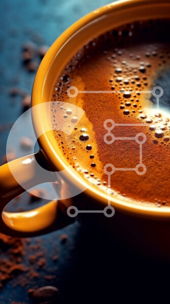 Intra Συλλεκτικό Ξύλινο Παζλ Plywood  4mm - Ζεστή και φιλόξενη εικόνα ενός φλιτζάνι καφέ με ατμό Σε Ξύλινο Κουτί - Διαστάσεις: 10x10 cm – 25 κομμάτια