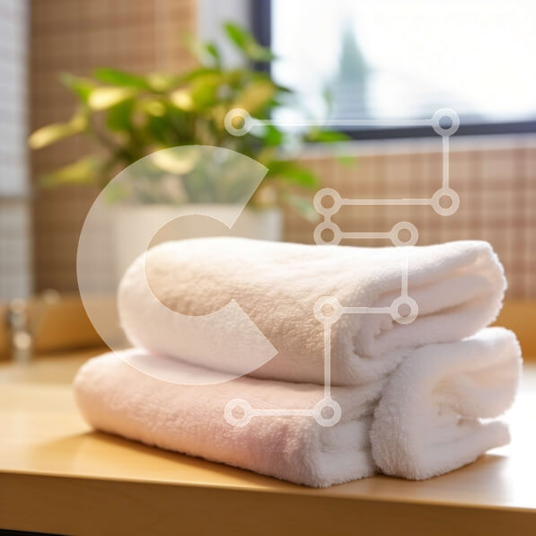 Intra Συλλεκτικό Ξύλινο Παζλ Plywood  4mm - Πετσέτες σε ξύλινο πάγκο στο μπάνιο Σε Ξύλινο Κουτί - Διαστάσεις Puzzle: 10x10 cm – 25 κομμάτια