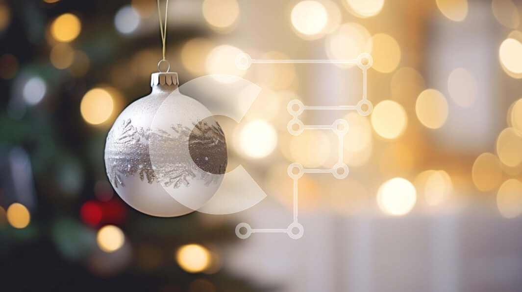 Intra Συλλεκτικό Ξύλινο Παζλ Plywood  4mm - Εορταστικό Λευκό Γυάλινο Στολίδι Κρεμαστό ντεκόρ με φωτάκια Σε Ξύλινο Κουτί - Διαστάσεις: 10x10 cm – 25 κομμάτια