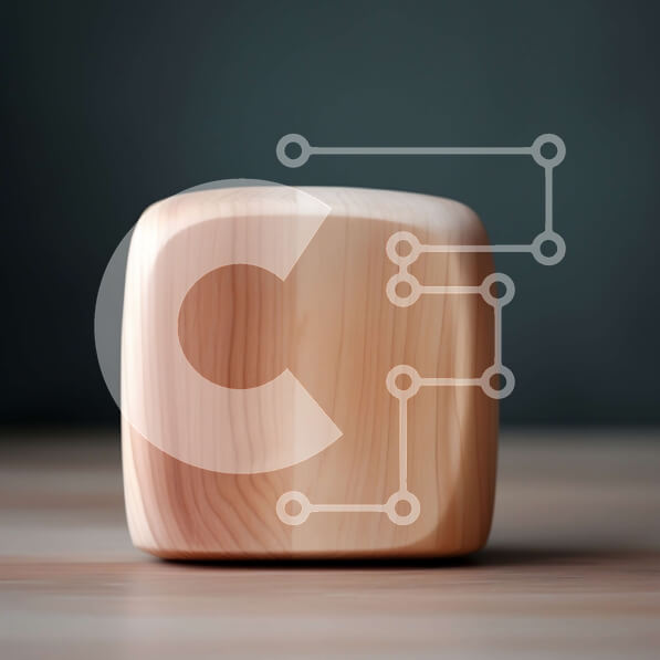 Intra Συλλεκτικό Ξύλινο Παζλ Plywood  4mm - Ξύλινο μπλοκ με φινίρισμα από φυσικό ξύλο σε σκούρο ξύλινο τραπέζι Σε Ξύλινο Κουτί - Διαστάσεις: 10x10 cm – 25 κομμάτια