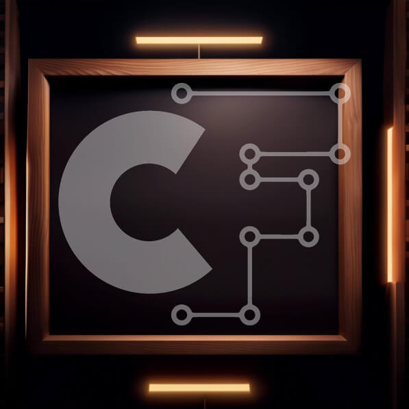 Intra Συλλεκτικό Ξύλινο Παζλ Plywood  4mm - Μυστηριώδες και ατμοσφαιρικό σκοτεινό δωμάτιο με ξύλινο πλαίσιο και κρεμαστούς λαμπτήρες Σε Ξύλινο Κουτί - Διαστάσεις Puzzle: 10x10 cm – 25 κομμάτια