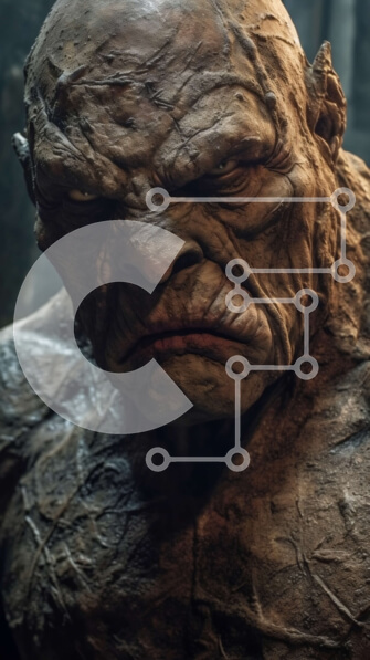 Intra Συλλεκτικό Ξύλινο Παζλ Plywood  4mm - Έντονο πορτρέτο ενός άνδρα με αξύριστα γένια Σε Ξύλινο Κουτί - Διαστάσεις Puzzle: 10x10 cm – 25 κομμάτια