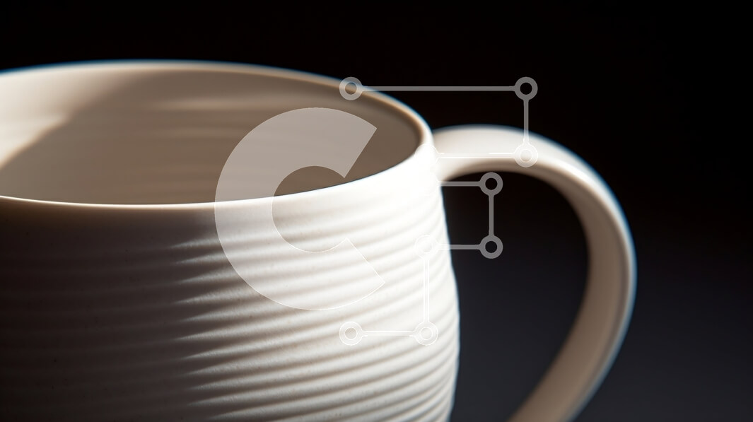 Intra Συλλεκτικό Ξύλινο Παζλ Plywood  4mm - Λευκή Κεραμική Κούπα με κυρτό σχήμα και λαβή Σε Ξύλινο Κουτί - Διαστάσεις: 10x10 cm – 25 κομμάτια