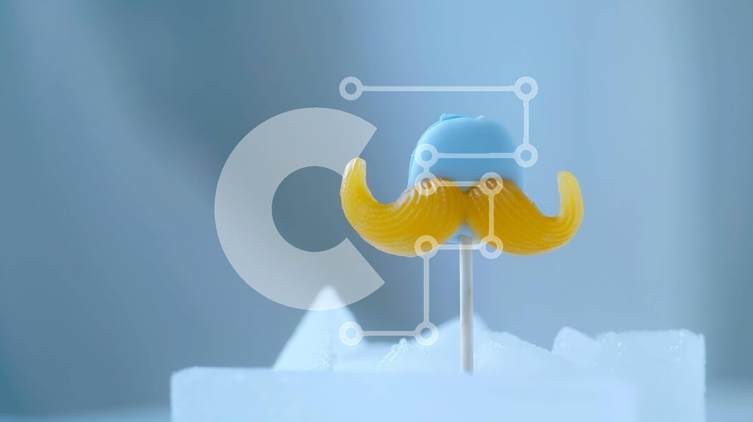 Σετ των 2 Intra Συλλεκτικό Ξύλινο Παζλ Plywood  4mm - Μπλε και κίτρινο μουστάκι κέικ σε παγάκι Σε Ξύλινο Κουτί - Διαστάσεις: 10x10 cm – 25 κομμάτια