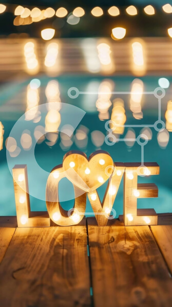 Intra Συλλεκτικό Ξύλινο Παζλ Plywood  4mm - Ρομαντικό τραπέζι αγάπης με φώτα και κεριά Σε Ξύλινο Κουτί - Διαστάσεις: 10x10 cm – 25 κομμάτια