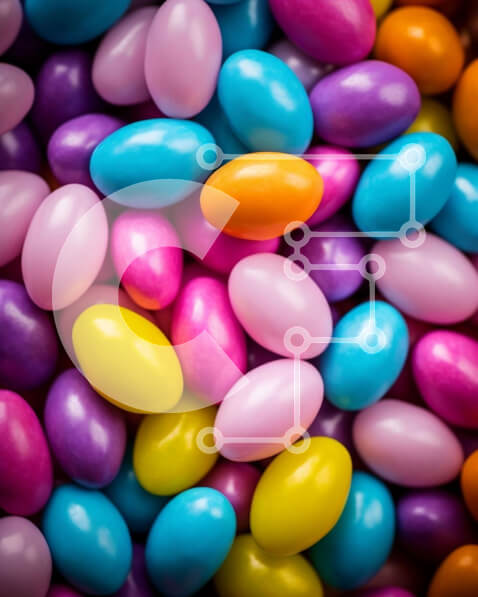 Intra Συλλεκτικό Ξύλινο Παζλ Plywood  4mm - Ποικιλία από ζαχαρωτά αυγά για γιορτές και γιορτές Σε Ξύλινο Κουτί - Διαστάσεις: 10x10 cm – 25 κομμάτια