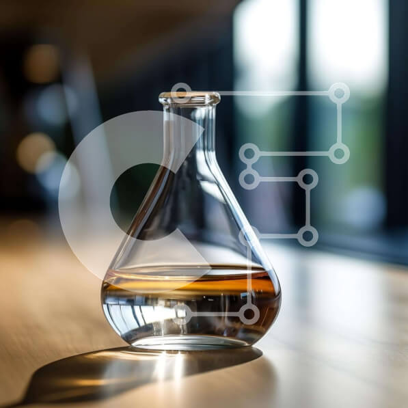 Intra Συλλεκτικό Ξύλινο Παζλ Plywood  4mm - Καράφα γεμάτη με υγρό σε ξύλινο τραπέζι Σε Ξύλινο Κουτί - Διαστάσεις: 10x10 cm – 25 κομμάτια