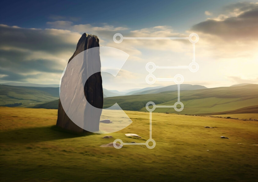 Intra Συλλεκτικό Ξύλινο Παζλ Plywood  4mm - Μεγάλη πέτρα στο χορτάρι Σε Ξύλινο Κουτί - Διαστάσεις: 10x10 cm – 25 κομμάτια