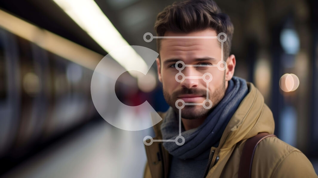 Intra Συλλεκτικό Ξύλινο Παζλ Plywood  4mm - Άτομο που στέκεται μπροστά από τον άδειο σταθμό του μετρό Σε Ξύλινο Κουτί - Διαστάσεις Puzzle: 10x10 cm – 25 κομμάτια