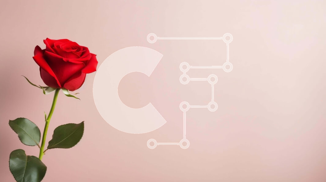 Intra Συλλεκτικό Ξύλινο Παζλ Plywood  4mm - Ρομαντικό μονό κόκκινο τριαντάφυλλο σε ροζ φόντο Σε Ξύλινο Κουτί - Διαστάσεις Puzzle: 10x10 cm – 25 κομμάτια