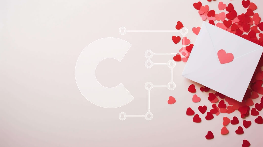 Intra Συλλεκτικό Ξύλινο Παζλ Plywood  4mm - Ρομαντικός φάκελος με καρδιές που πέφτουν σε λευκό φόντο Σε Ξύλινο Κουτί - Διαστάσεις Puzzle: 10x10 cm – 25 κομμάτια