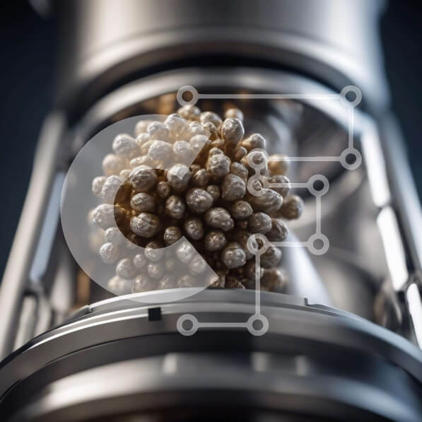 Intra Συλλεκτικό Ξύλινο Παζλ Plywood  4mm - Κοντινή όψη του αντικειμένου μικρών στρογγυλών σφαιρών Σε Ξύλινο Κουτί - Διαστάσεις: 10x10 cm – 25 κομμάτια