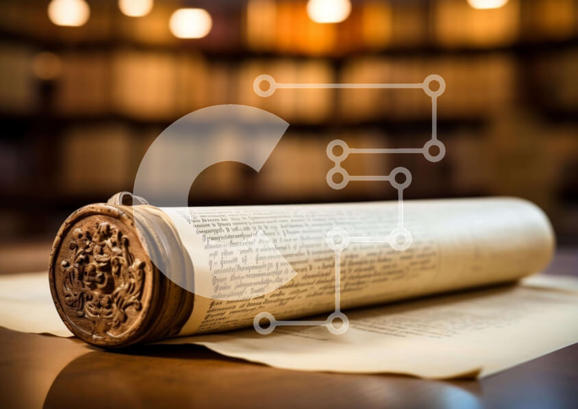 Intra Συλλεκτικό Ξύλινο Παζλ Plywood  4mm - Παλιά κύλιση σε ξύλινο τραπέζι με ράφια στο φόντο Σε Ξύλινο Κουτί - Διαστάσεις Puzzle: 10x10 cm – 25 κομμάτια