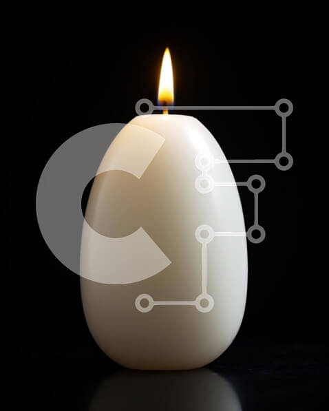 Intra Συλλεκτικό Ξύλινο Παζλ Plywood  4mm - Λευκό κερί αυγών σε μαύρο φόντο Σε Ξύλινο Κουτί - Διαστάσεις Puzzle: 10x10 cm – 25 κομμάτια