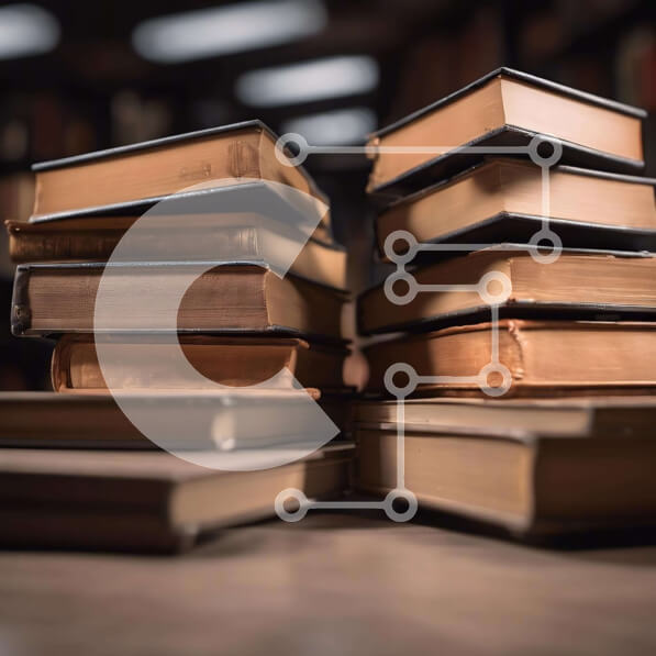 Intra Συλλεκτικό Ξύλινο Παζλ Plywood  4mm - Στοίβα βιβλίων Σε Ξύλινο Κουτί - Διαστάσεις: 10x10 cm – 25 κομμάτια