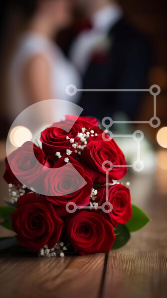 Intra Συλλεκτικό Ξύλινο Παζλ Plywood  4mm - Ρομαντική γιορτή αρραβώνων ή γάμου με κόκκινα τριαντάφυλλα και κεριά Σε Ξύλινο Κουτί - Διαστάσεις: 10x10 cm – 25 κομμάτια