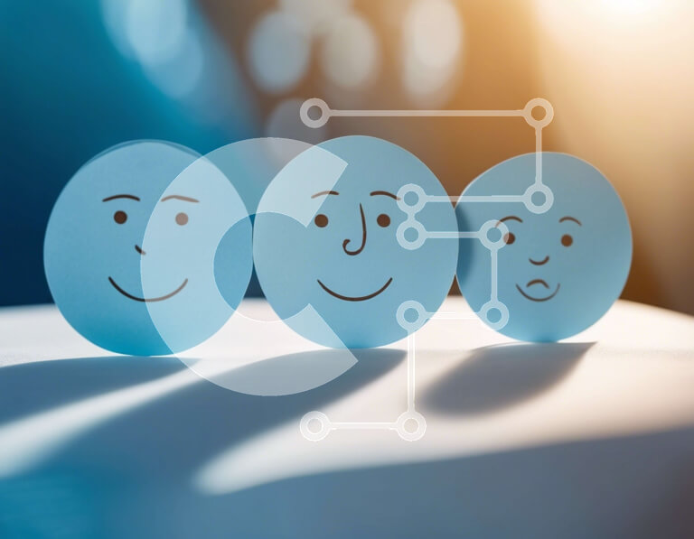 Intra Συλλεκτικό Ξύλινο Παζλ Plywood  4mm - Τρία χαμογελαστά πρόσωπα στη σειρά Σε Ξύλινο Κουτί - Διαστάσεις Puzzle: 10x10 cm – 25 κομμάτια