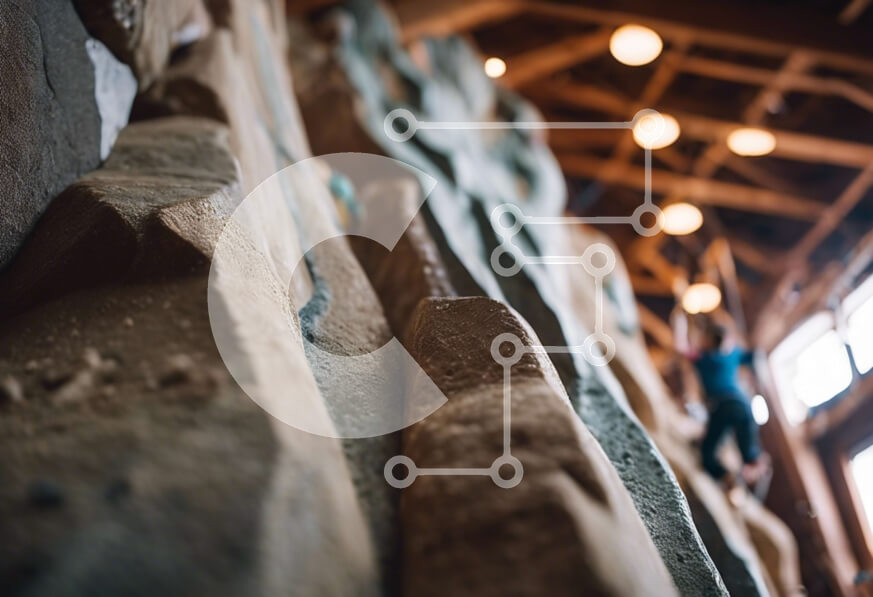 Intra Συλλεκτικό Ξύλινο Παζλ Plywood  4mm - Τοίχος αναρρίχησης βράχου με ανθρώπους που αναρριχούνται Σε Ξύλινο Κουτί - Διαστάσεις Puzzle: 10x10 cm – 25 κομμάτια