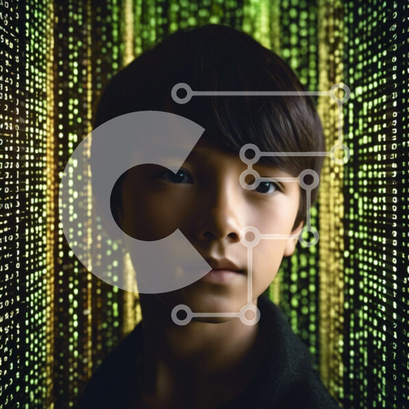 Intra Συλλεκτικό Ξύλινο Παζλ Plywood  4mm - Νεαρό αγόρι επικεντρώθηκε στους αριθμούς Σε Ξύλινο Κουτί - Διαστάσεις Puzzle: 10x10 cm – 25 κομμάτια