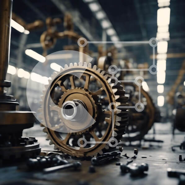 Intra Συλλεκτικό Ξύλινο Παζλ Plywood  4mm - Εργοστασιακή γραμμή συναρμολόγησης με γρανάζια και ανταλλακτικά Σε Ξύλινο Κουτί - Διαστάσεις Puzzle: 10x10 cm – 25 κομμάτια