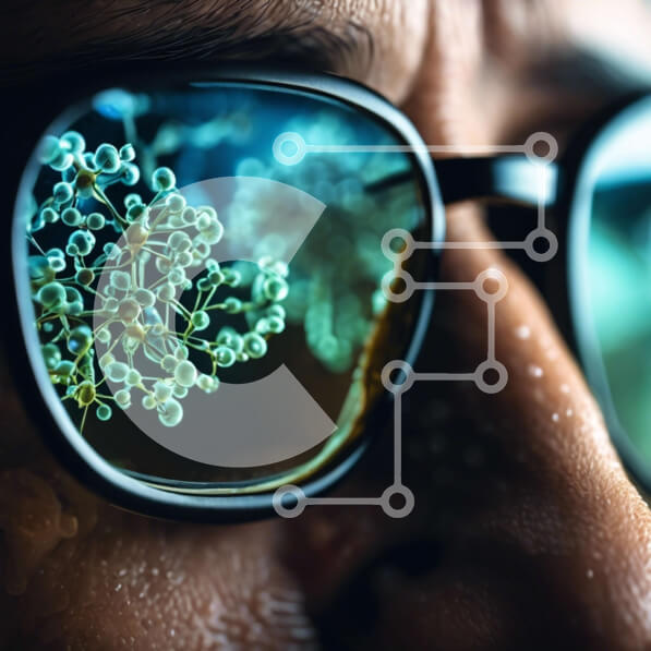 Σετ των 2 Intra Συλλεκτικό Ξύλινο Παζλ Plywood  4mm - Γυαλιά οράσεως με φυτά και λουλούδια Σε Ξύλινο Κουτί - Διαστάσεις: 10x10 cm – 25 κομμάτια