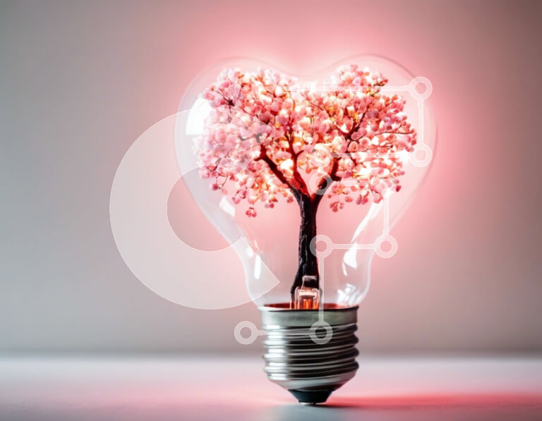 Intra Συλλεκτικό Ξύλινο Παζλ Plywood  4mm - Λαμπτήρας σε σχήμα καρδιάς με τεχνητό δέντρο μέσα Σε Ξύλινο Κουτί - Διαστάσεις Puzzle: 10x10 cm – 25 κομμάτια