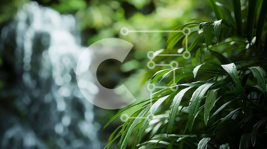 Intra Συλλεκτικό Ξύλινο Παζλ Plywood  4mm - Καταρράκτης σε ένα καταπράσινο περιβάλλον Σε Ξύλινο Κουτί - Διαστάσεις: 10x10 cm – 25 κομμάτια