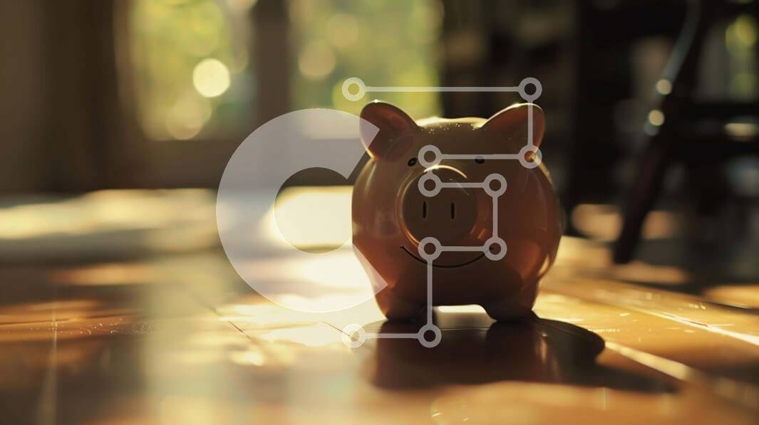 Intra Συλλεκτικό Ξύλινο Παζλ Plywood  4mm - Χαμογελώντας κουμπαράς μπροστά από την ανοιχτή πόρτα Σε Ξύλινο Κουτί - Διαστάσεις: 10x10 cm – 25 κομμάτια