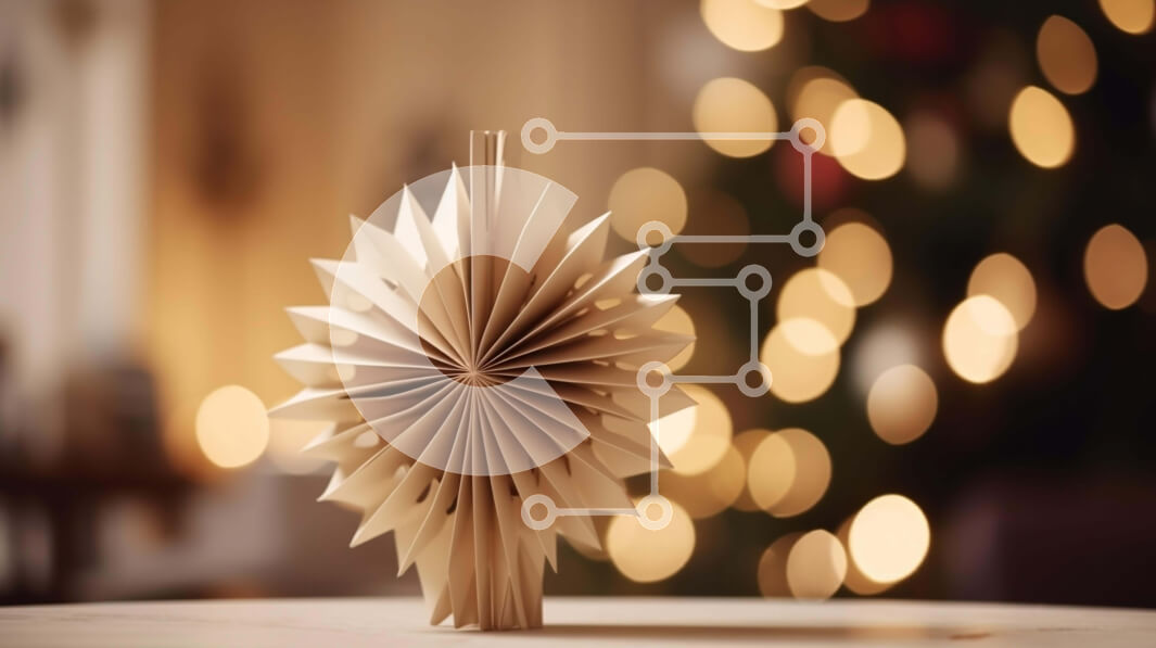 Intra Συλλεκτικό Ξύλινο Παζλ Plywood  4mm - Διακοσμητικό χάρτινο αστέρι για τις γιορτές Σε Ξύλινο Κουτί - Διαστάσεις: 10x10 cm – 25 κομμάτια