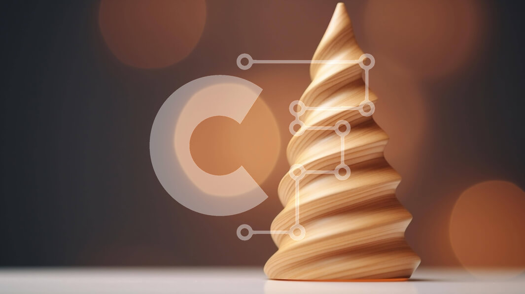 Intra Συλλεκτικό Ξύλινο Παζλ Plywood  4mm - Ξύλινο γλυπτό σε σχήμα κώνου στο τραπέζι Σε Ξύλινο Κουτί - Διαστάσεις Puzzle: 10x10 cm – 25 κομμάτια