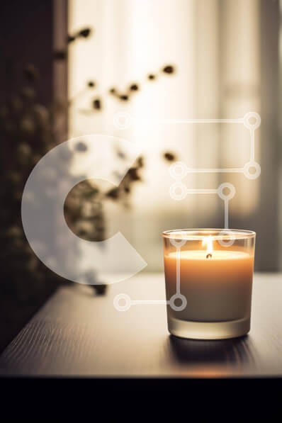 Intra Συλλεκτικό Ξύλινο Παζλ Plywood  4mm - Κερί στο τραπέζι μπροστά από το ανοιχτό παράθυρο Σε Ξύλινο Κουτί - Διαστάσεις Puzzle: 10x10 cm – 25 κομμάτια