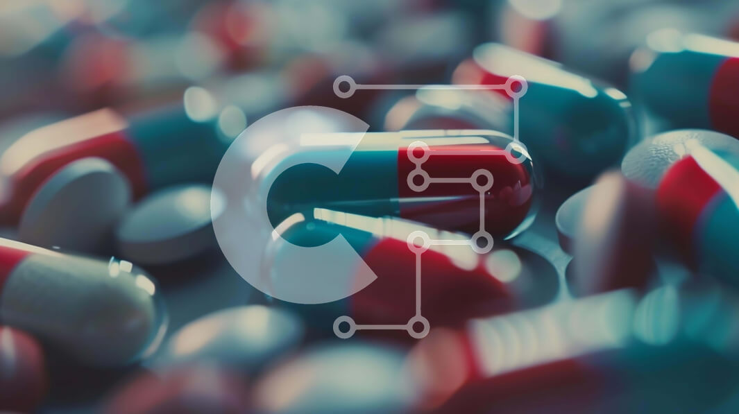 Intra Συλλεκτικό Ξύλινο Παζλ Plywood  4mm - Γκρο πλαν ανάμεικτα χάπια και κάψουλες Σε Ξύλινο Κουτί - Διαστάσεις Puzzle: 10x10 cm – 25 κομμάτια