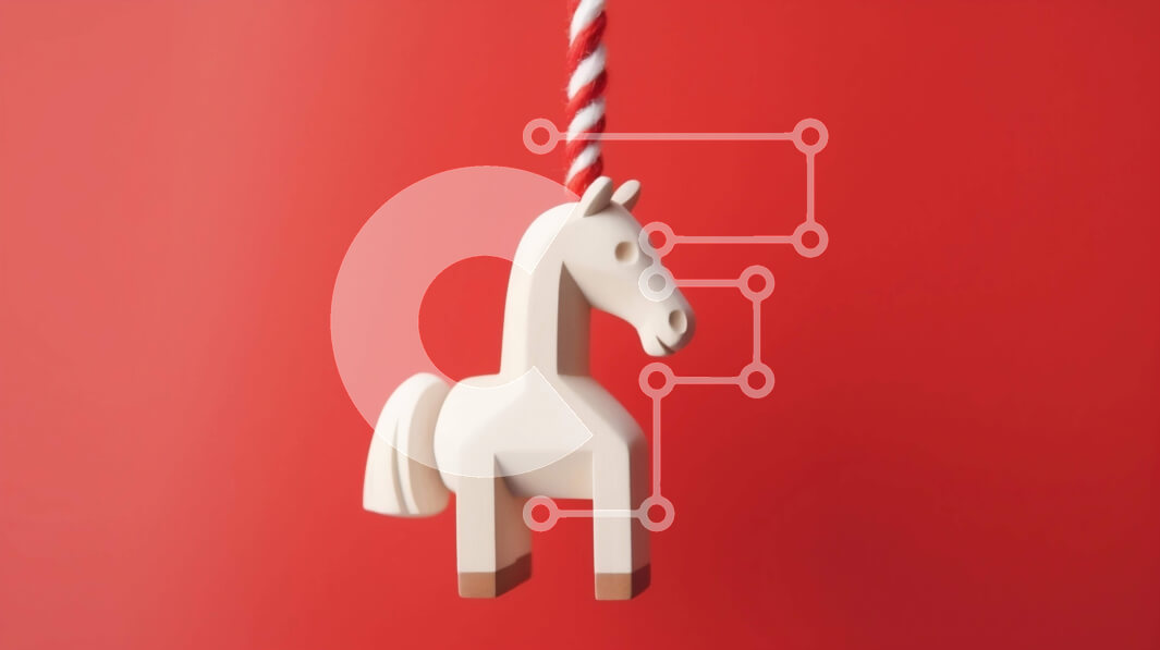 Intra Συλλεκτικό Ξύλινο Παζλ Plywood  4mm - Λευκό Ξύλινο Άλογο Κρεμασμένο από Κόκκινο Κορδόνι Σε Ξύλινο Κουτί - Διαστάσεις: 10x10 cm – 25 κομμάτια