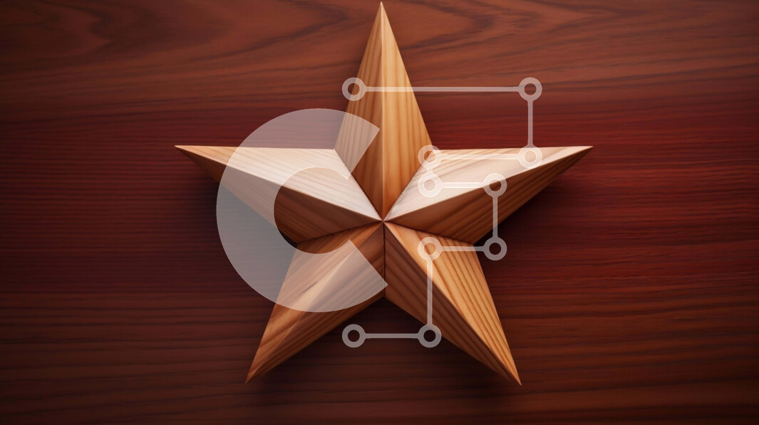 Intra Συλλεκτικό Ξύλινο Παζλ Plywood  4mm - Ξύλινη διακόσμηση αστεριών σε ημιτελή επιφάνεια Σε Ξύλινο Κουτί - Διαστάσεις: 10x10 cm – 25 κομμάτια