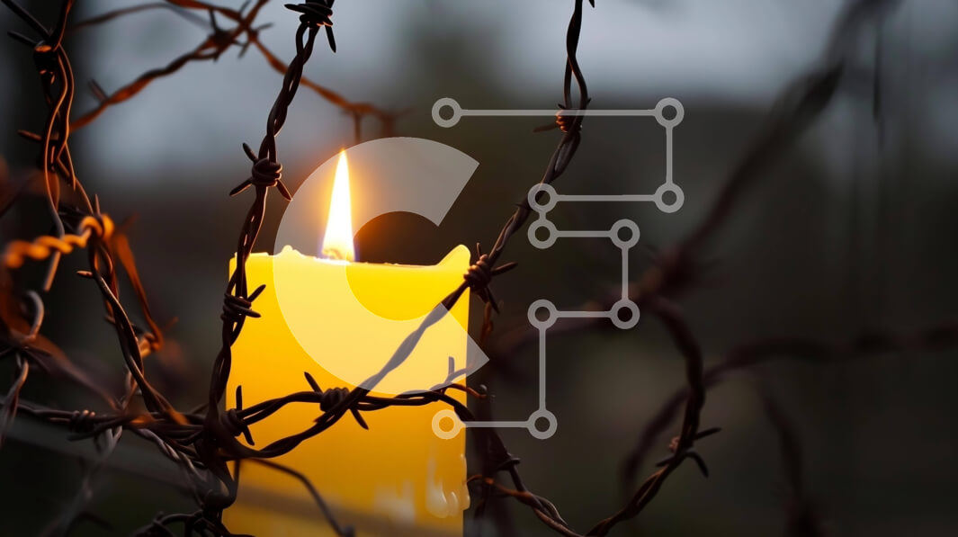 Intra Συλλεκτικό Ξύλινο Παζλ Plywood  4mm - Μονό αναμμένο κερί σε συρματοπλέγματα Σε Ξύλινο Κουτί - Διαστάσεις: 10x10 cm – 25 κομμάτια