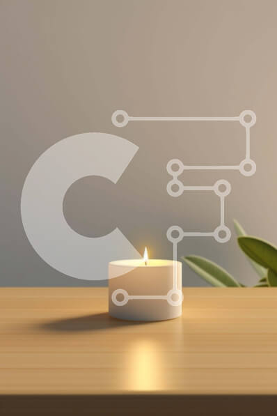 Intra Συλλεκτικό Ξύλινο Παζλ Plywood  4mm - Ξύλινο τραπέζι με αναμμένο κερί και πράσινο φυτό Σε Ξύλινο Κουτί - Διαστάσεις Puzzle: 10x10 cm – 25 κομμάτια