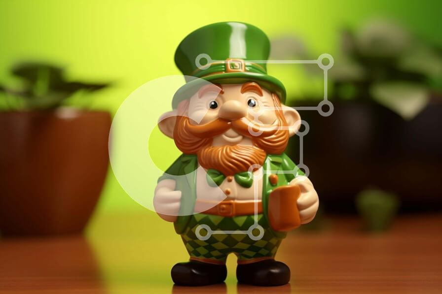 Intra Συλλεκτικό Ξύλινο Παζλ Plywood  4mm - Εορτασμός ειδωλίων καλλικάτζαρων του Αγίου Πατρικίου Σε Ξύλινο Κουτί - Διαστάσεις: 10x10 cm – 25 κομμάτια