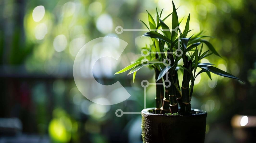 Intra Συλλεκτικό Ξύλινο Παζλ Plywood  4mm - Φυτό εσωτερικού χώρου σε γλάστρα με πράσινα φύλλα Σε Ξύλινο Κουτί - Διαστάσεις: 10x10 cm – 25 κομμάτια