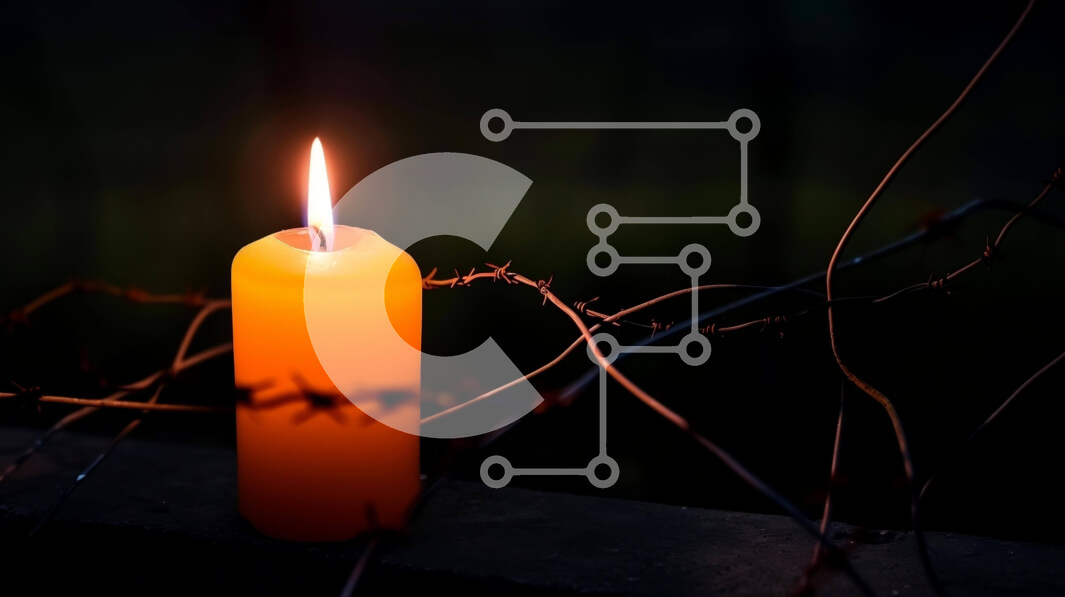 Intra Συλλεκτικό Ξύλινο Παζλ Plywood  4mm - Αναμμένο κερί σε συρματοπλέγματα στο σκοτάδι Σε Ξύλινο Κουτί - Διαστάσεις Puzzle: 10x10 cm – 25 κομμάτια