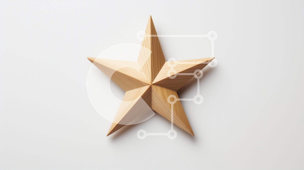 Intra Συλλεκτικό Ξύλινο Παζλ Plywood  4mm - Ξύλινο αντικείμενο σε σχήμα αστεριού σε λευκό φόντο Σε Ξύλινο Κουτί - Διαστάσεις: 10x10 cm – 25 κομμάτια