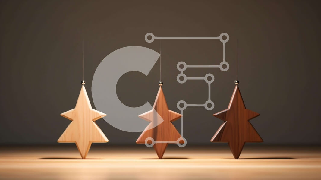 Intra Συλλεκτικό Ξύλινο Παζλ Plywood  4mm - Ξύλινα στολίδια χριστουγεννιάτικων δέντρων που κρέμονται σε κορδόνι Σε Ξύλινο Κουτί - Διαστάσεις: 10x10 cm – 25 κομμάτια