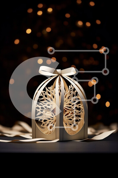 Intra Συλλεκτικό Ξύλινο Παζλ Plywood  4mm - Χάρτινο κουτί με κορδέλες και φώτα Σε Ξύλινο Κουτί - Διαστάσεις: 10x10 cm – 25 κομμάτια